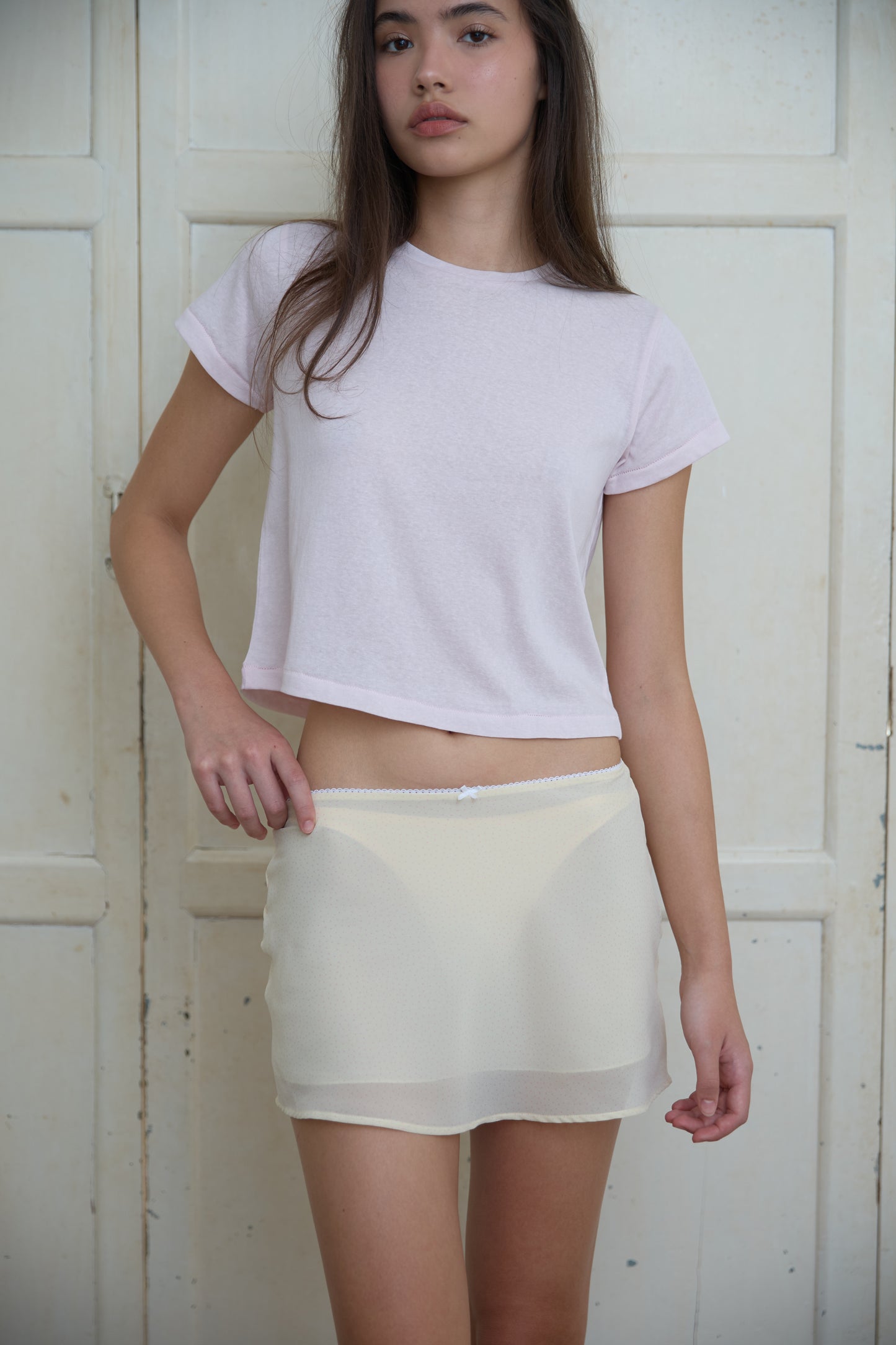 BOXY TEE - PASTEL PINK