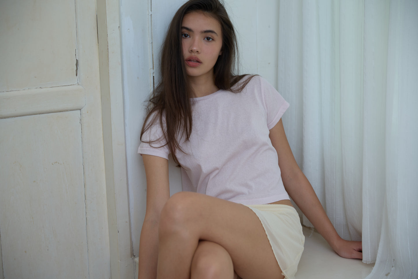 BOXY TEE - PASTEL PINK