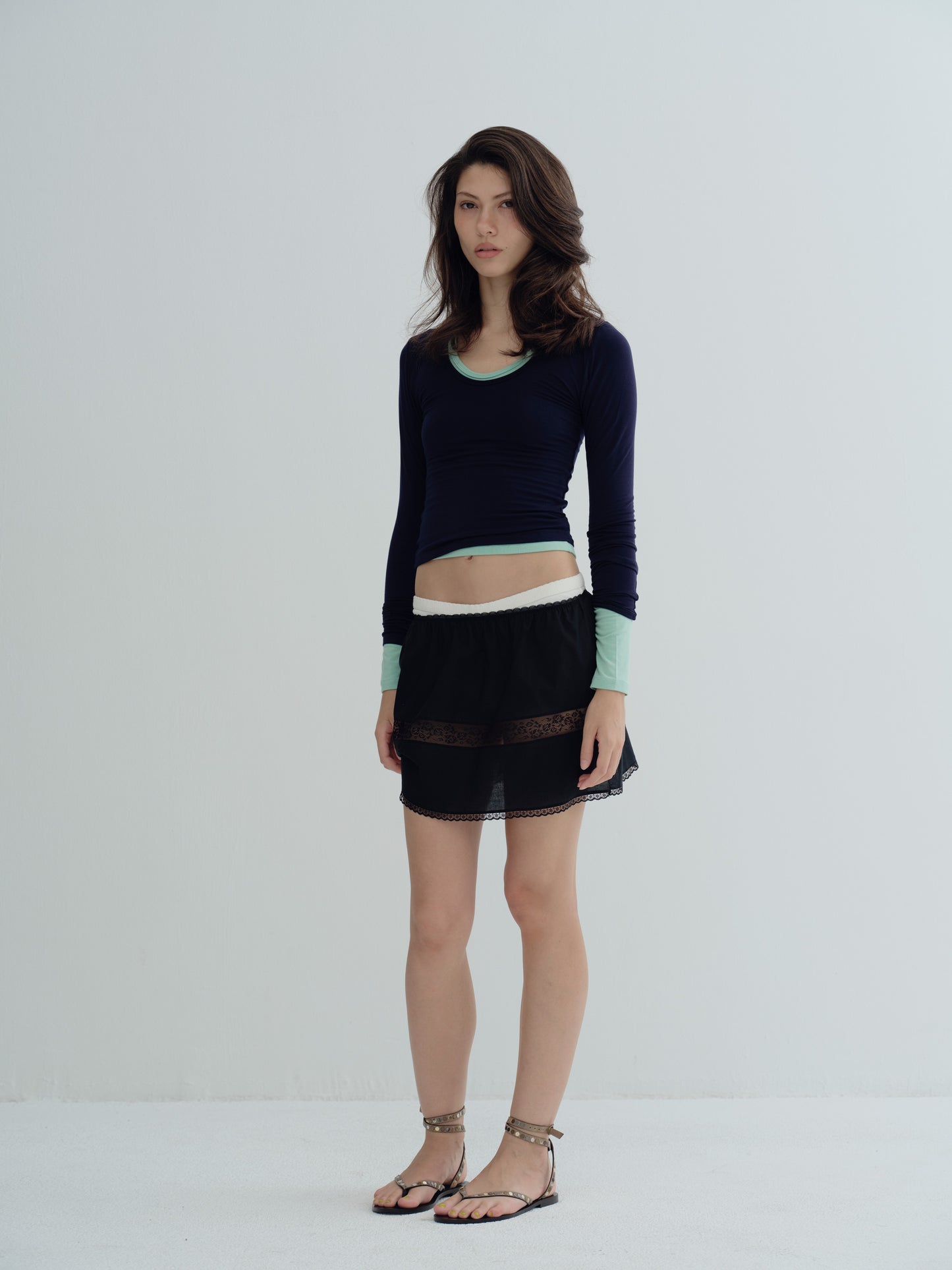 The Blooming classic mini skirt - Black