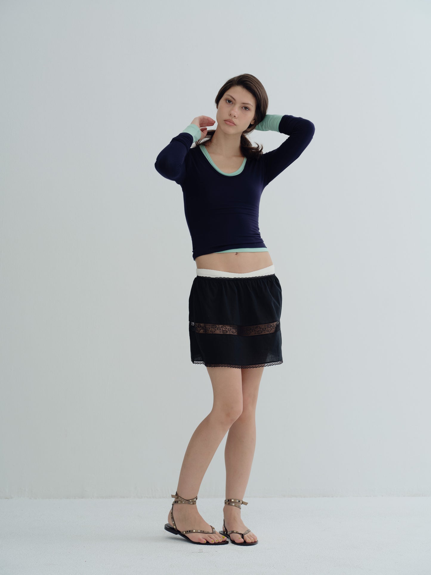 The Blooming classic mini skirt - Black