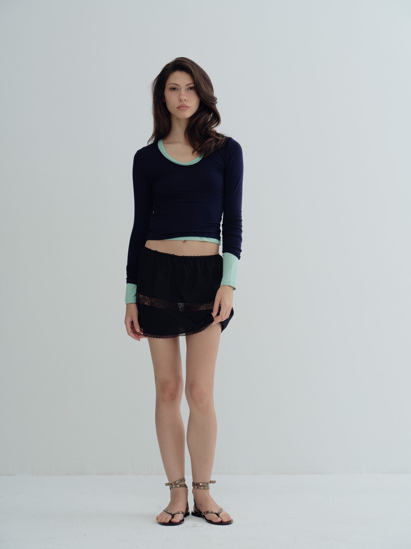 The Blooming classic mini skirt - Black