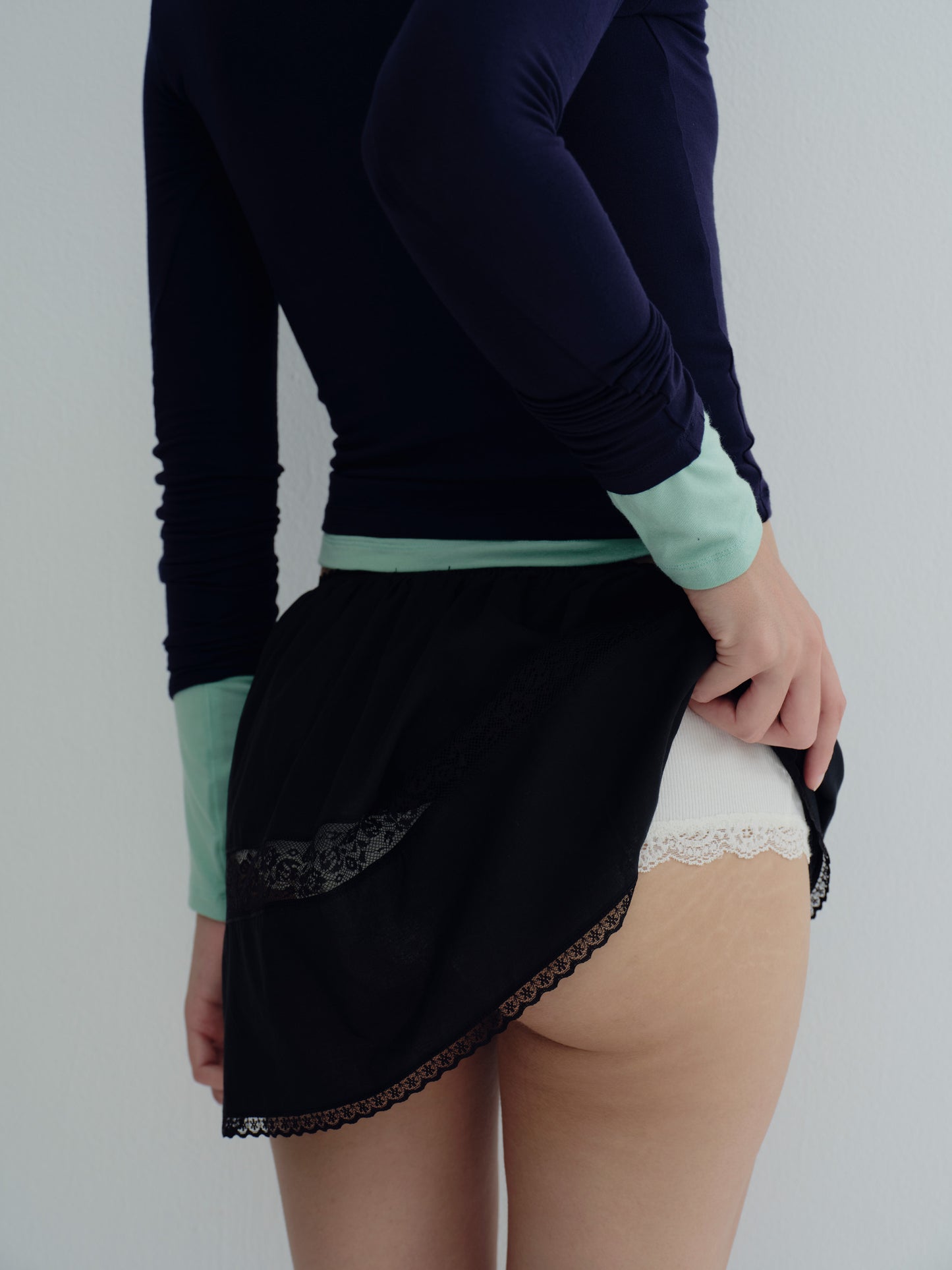 The Blooming classic mini skirt - Black
