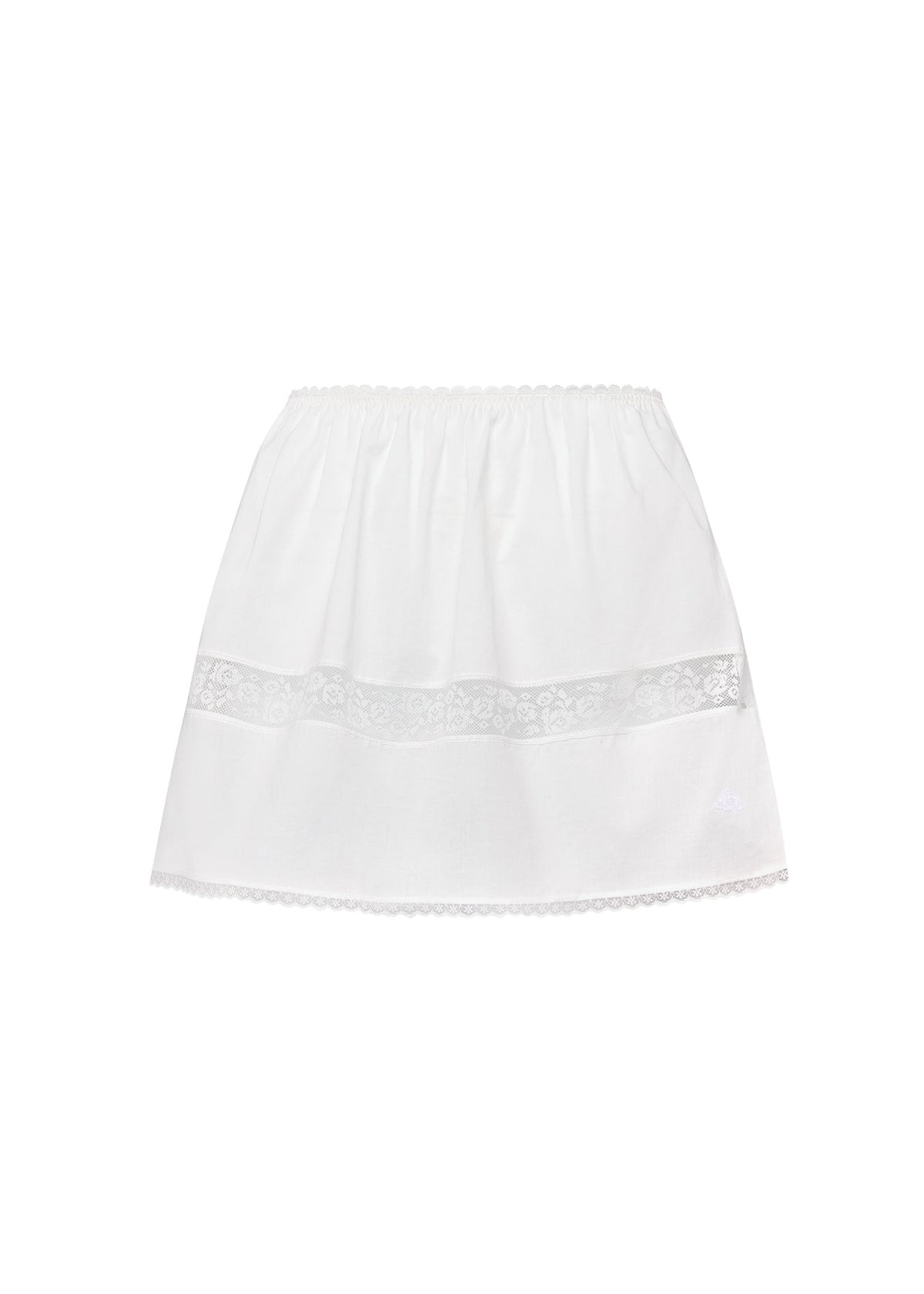 The Blooming classic mini skirt - white