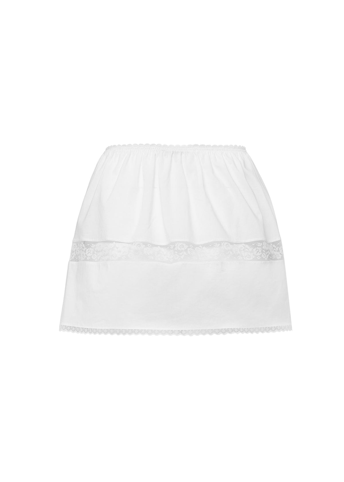 The Blooming classic mini skirt - white