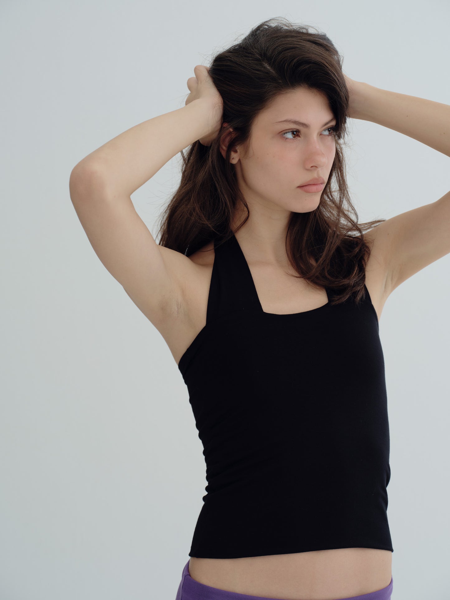Jersey Halter Top - Black