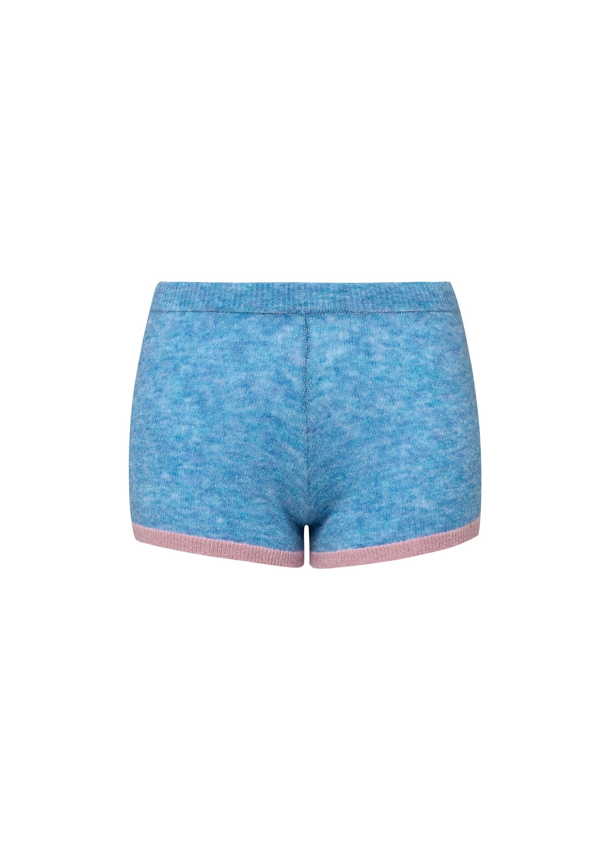 Knit Micro Shorts with Mini Pockets - Magic Blue