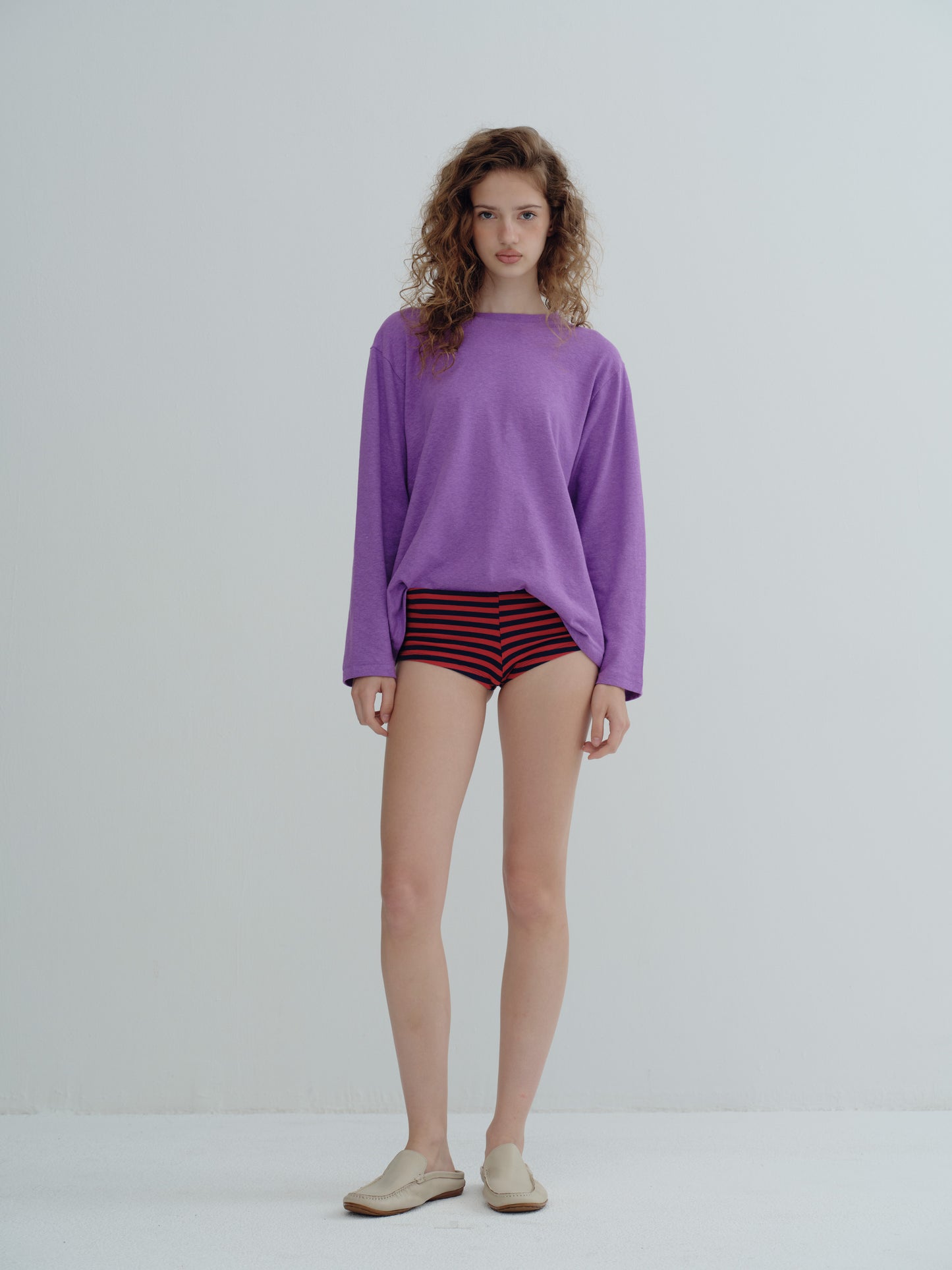 LONG SLEEVE SUMMER T-SHIRT - Matte Purple