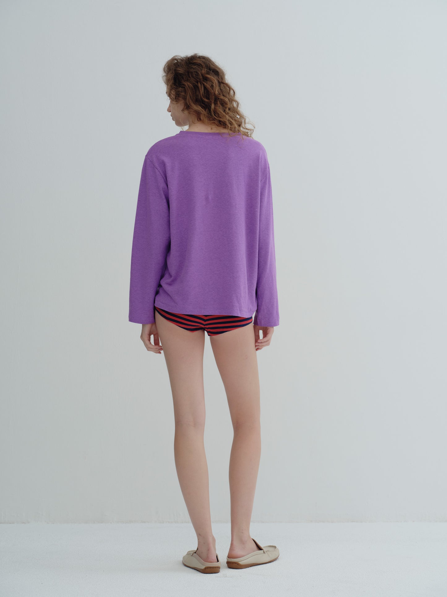 LONG SLEEVE SUMMER T-SHIRT - Matte Purple