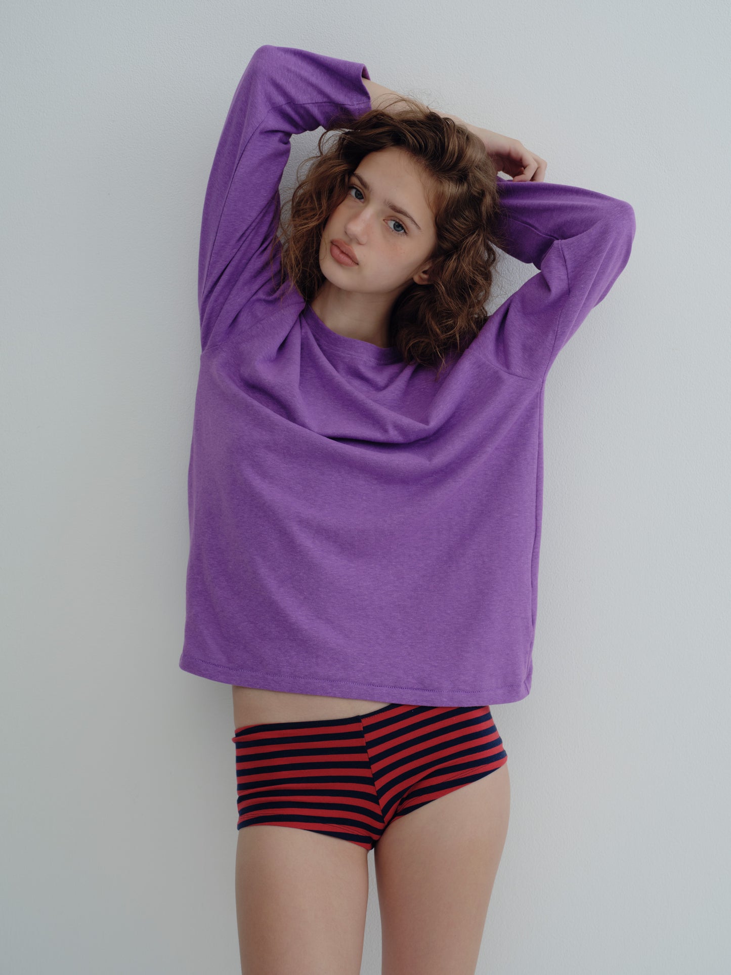 LONG SLEEVE SUMMER T-SHIRT - Matte Purple
