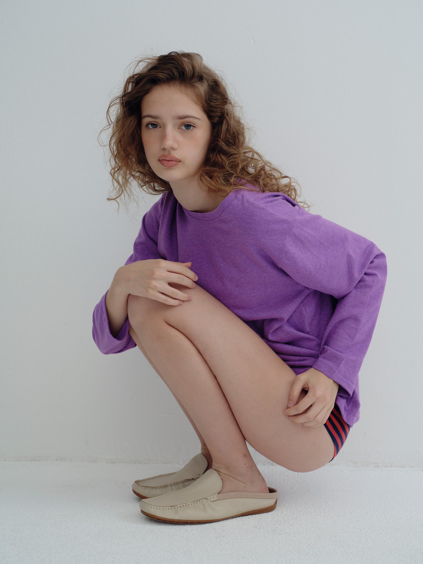 LONG SLEEVE SUMMER T-SHIRT - Matte Purple