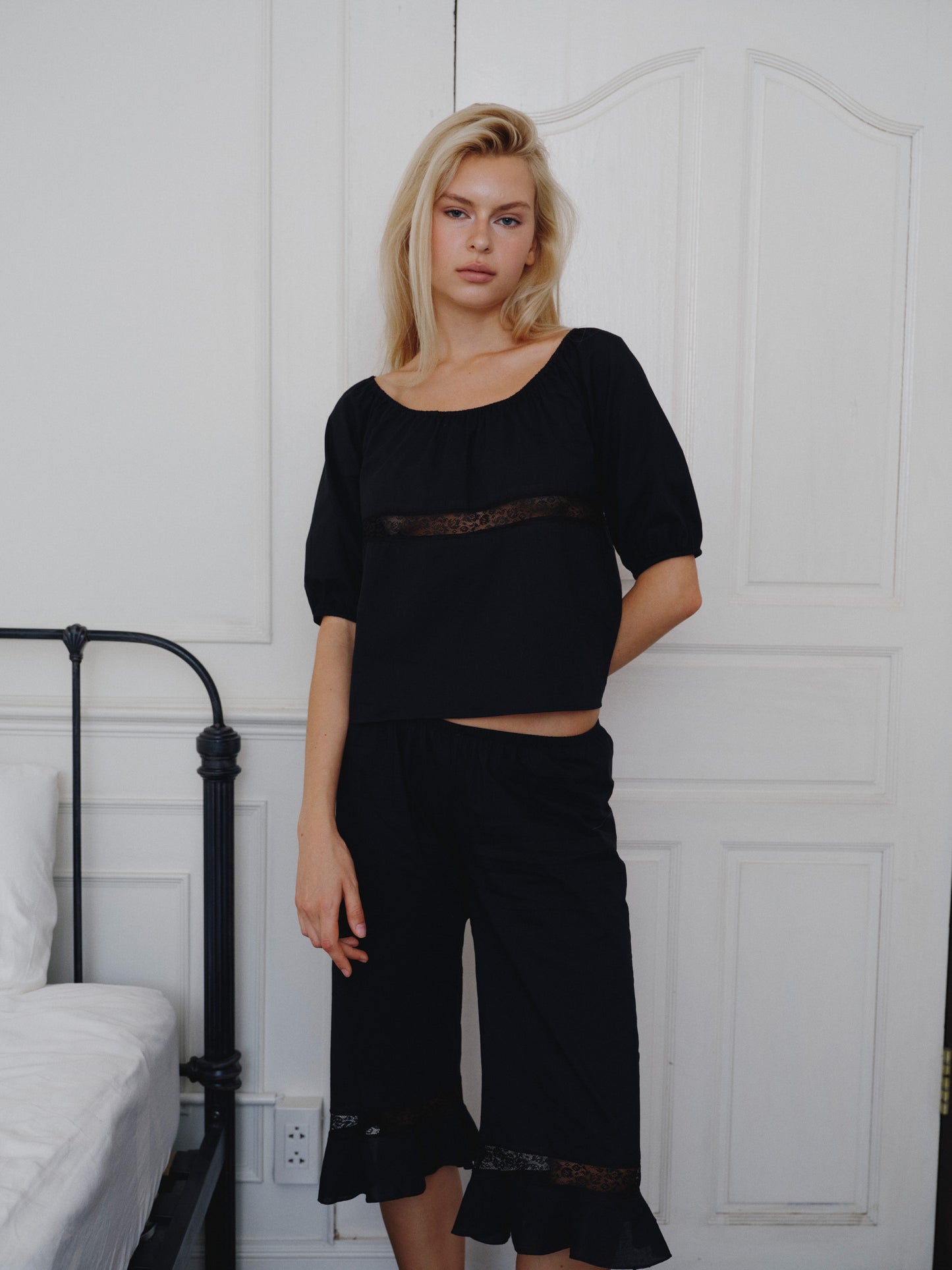 The Blooming classic pants  - Black