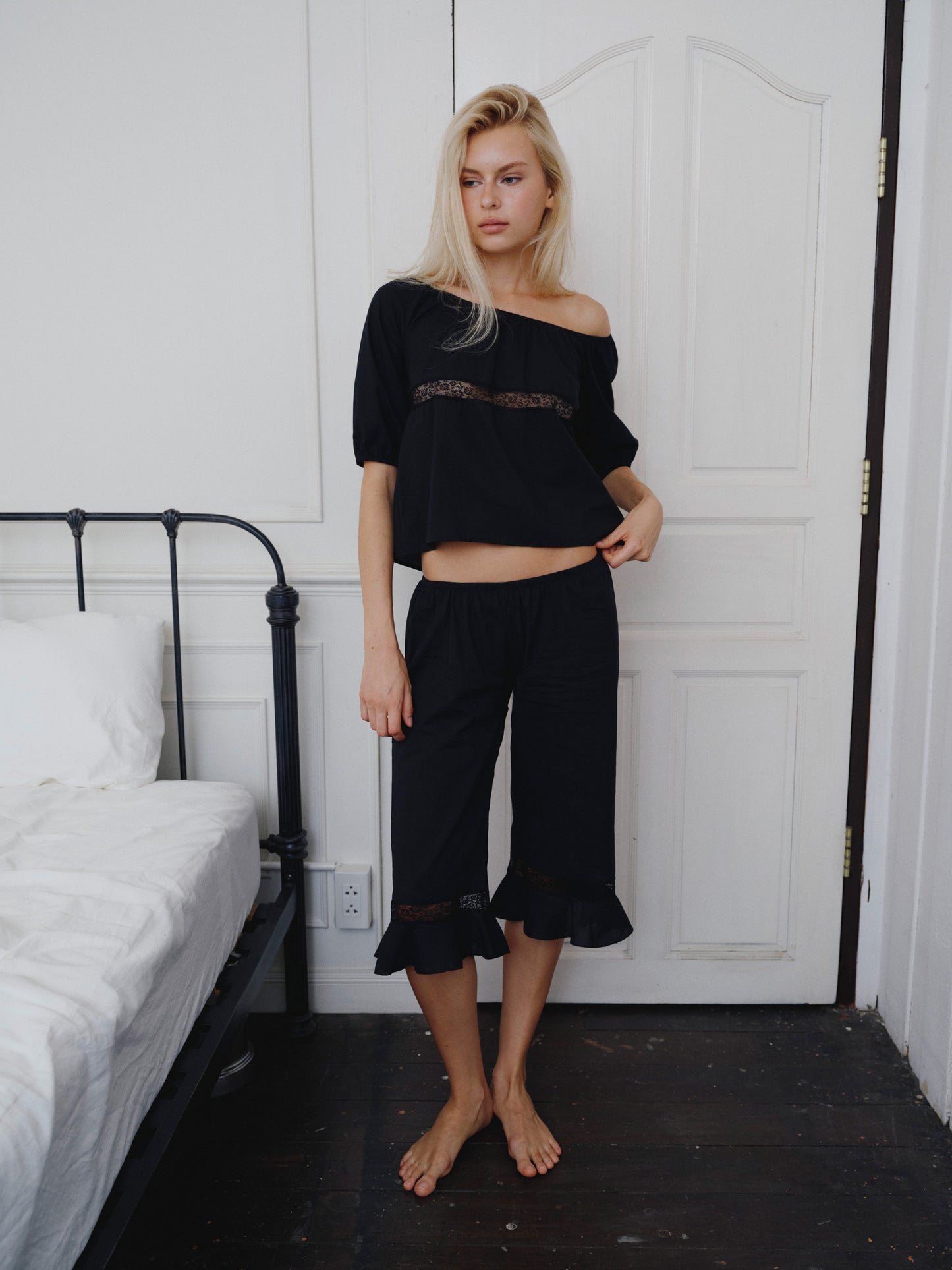 The Blooming classic pants  - Black