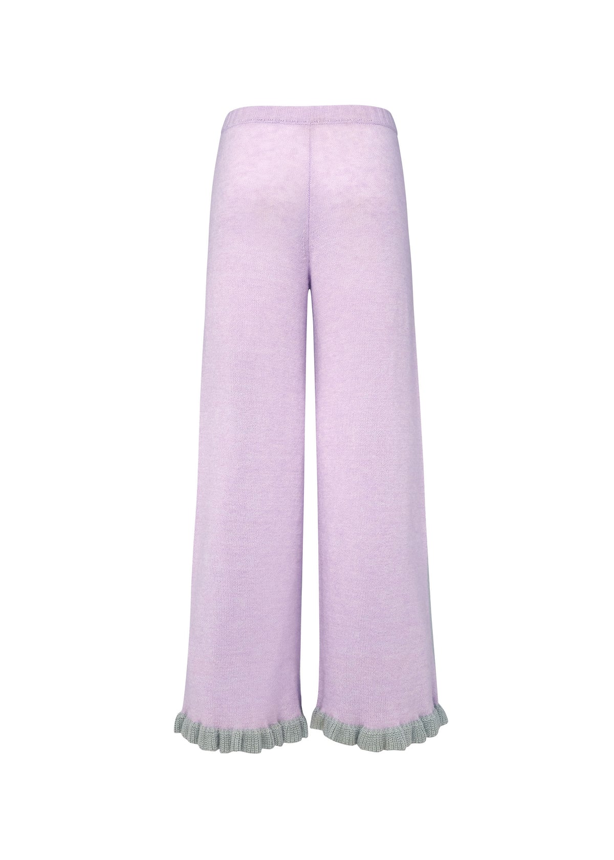 Knit raffle pants with hidden pockets - Lavender / Sage