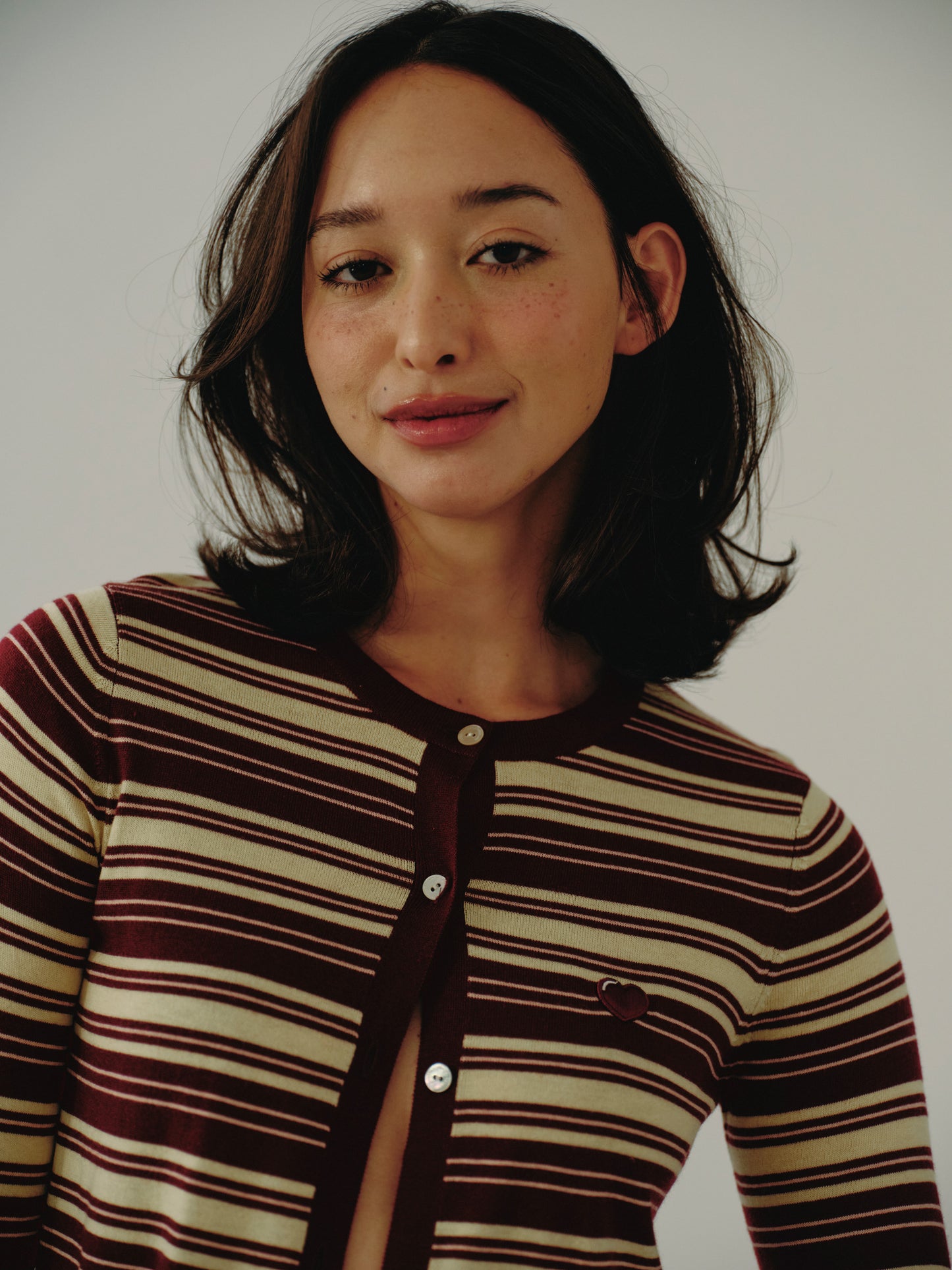 The Baby cardigan - mulled berry