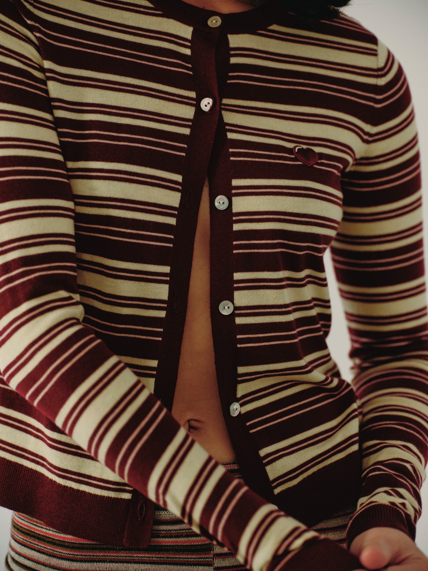 The Baby cardigan - mulled berry