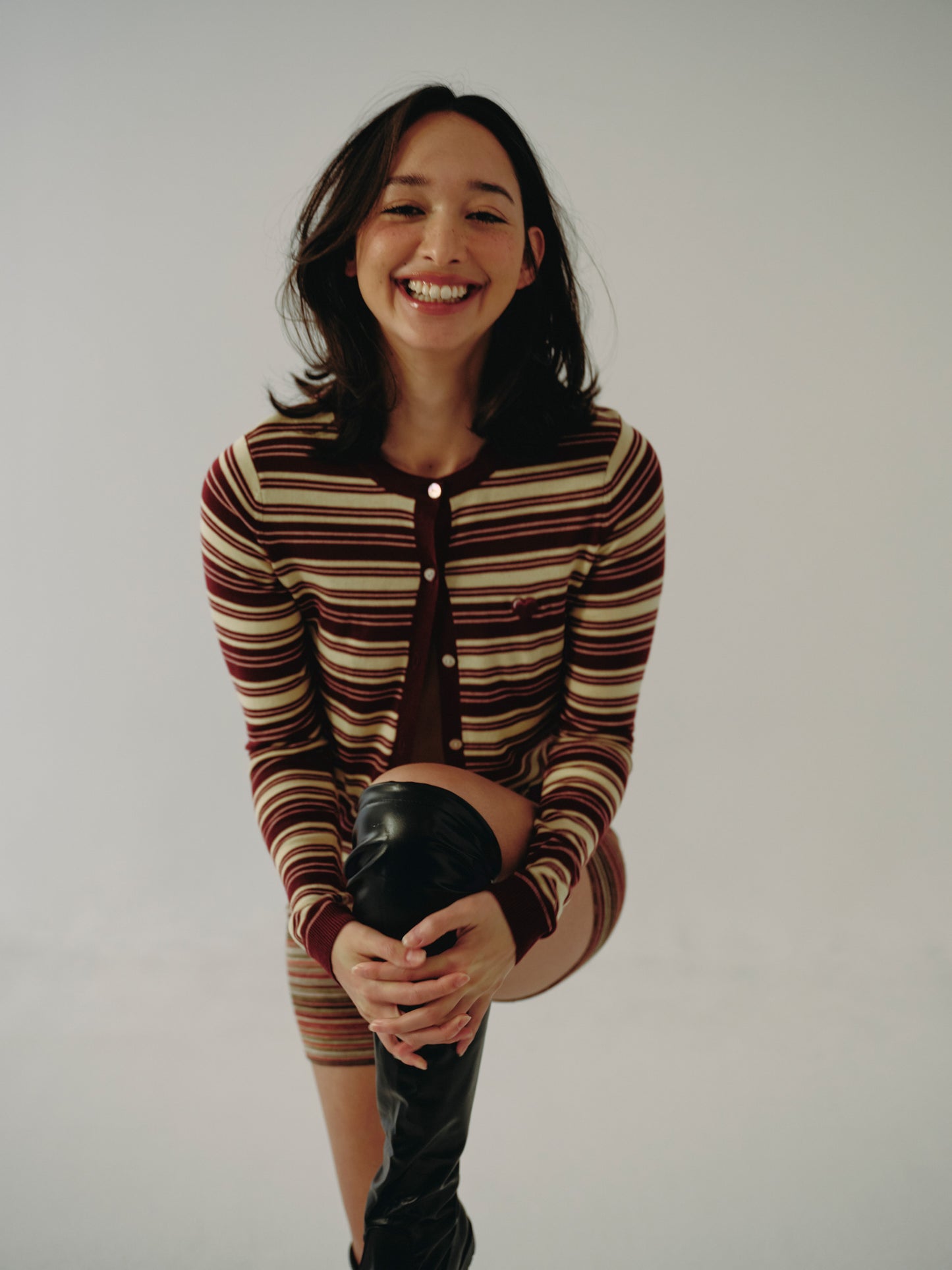 The Baby cardigan - mulled berry