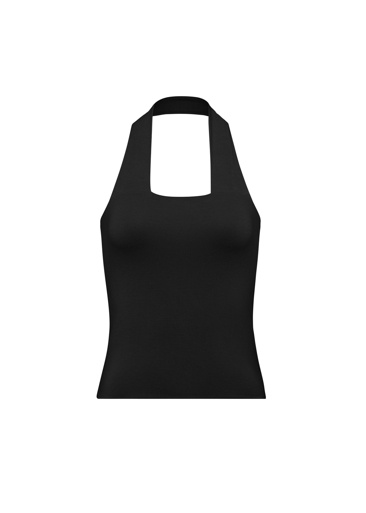 Jersey Halter Top - Black