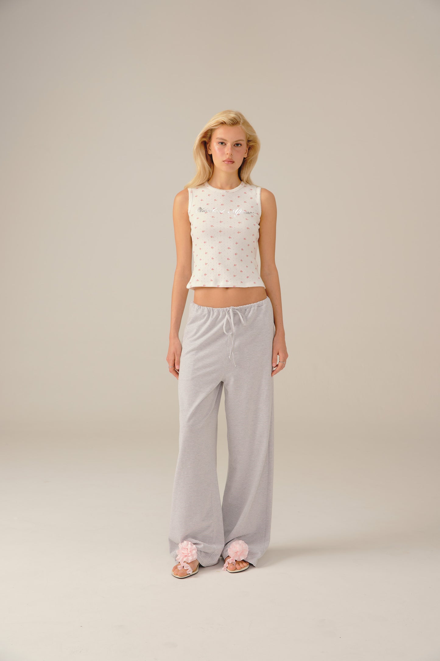 THE SLEEVELESS TOP - pink rose sugar