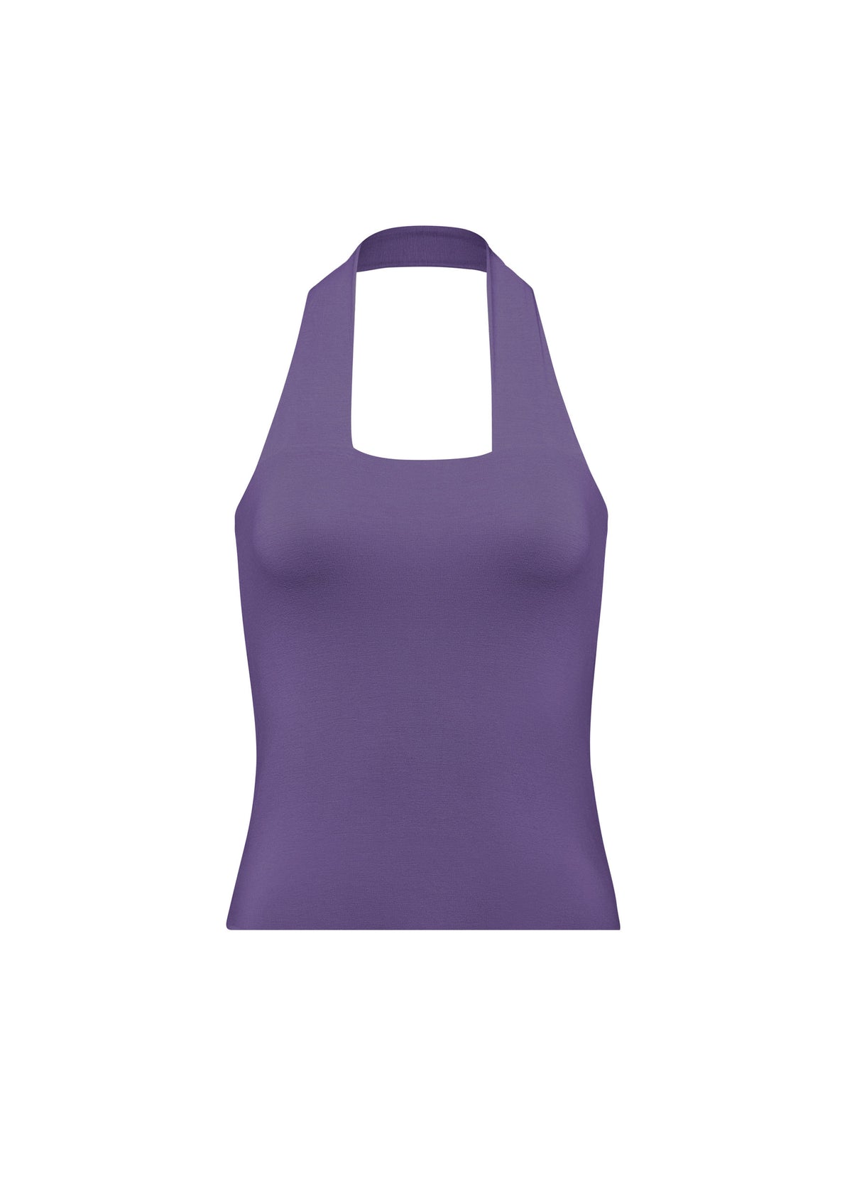 Jersey Halter Top - Mangosteen