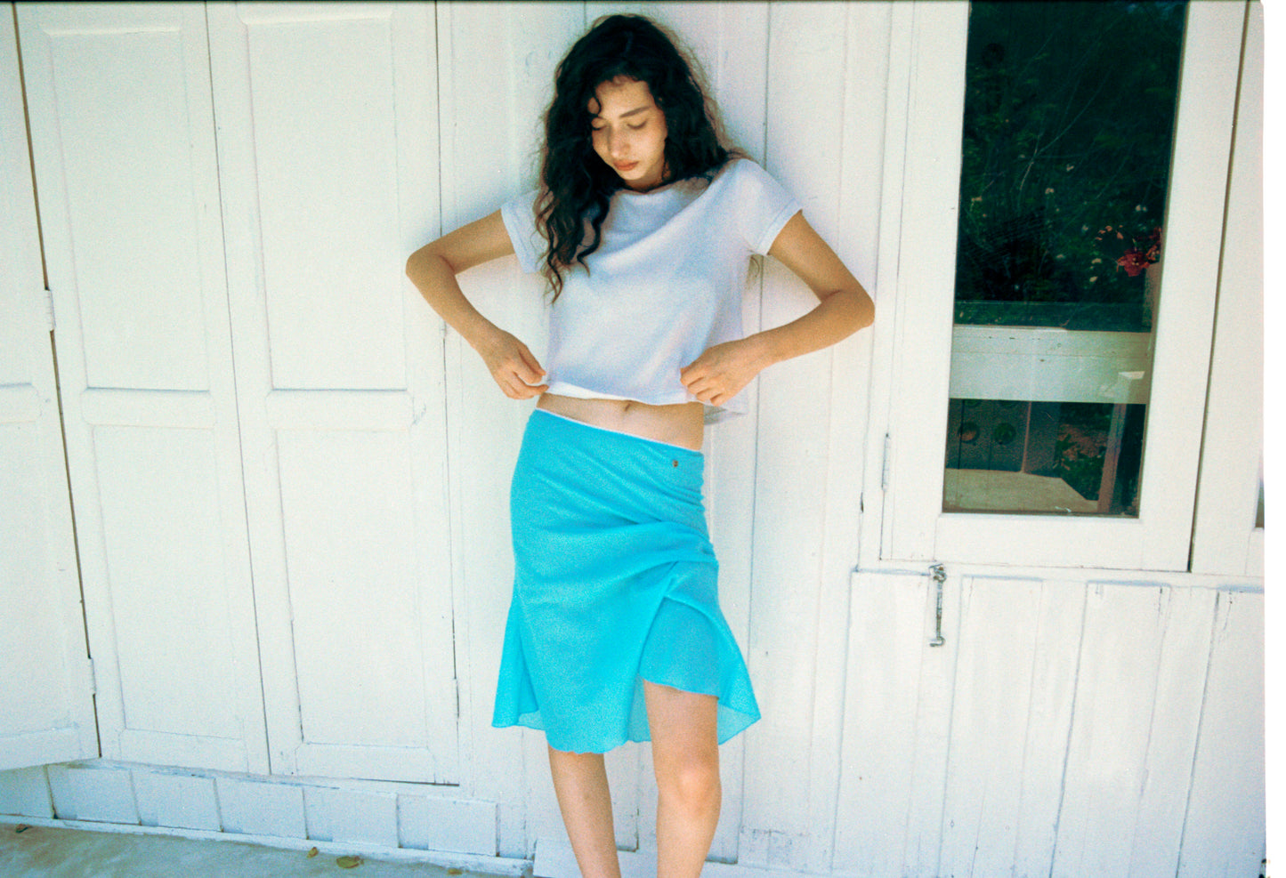 BOXY TEE - PASTEL BLUE
