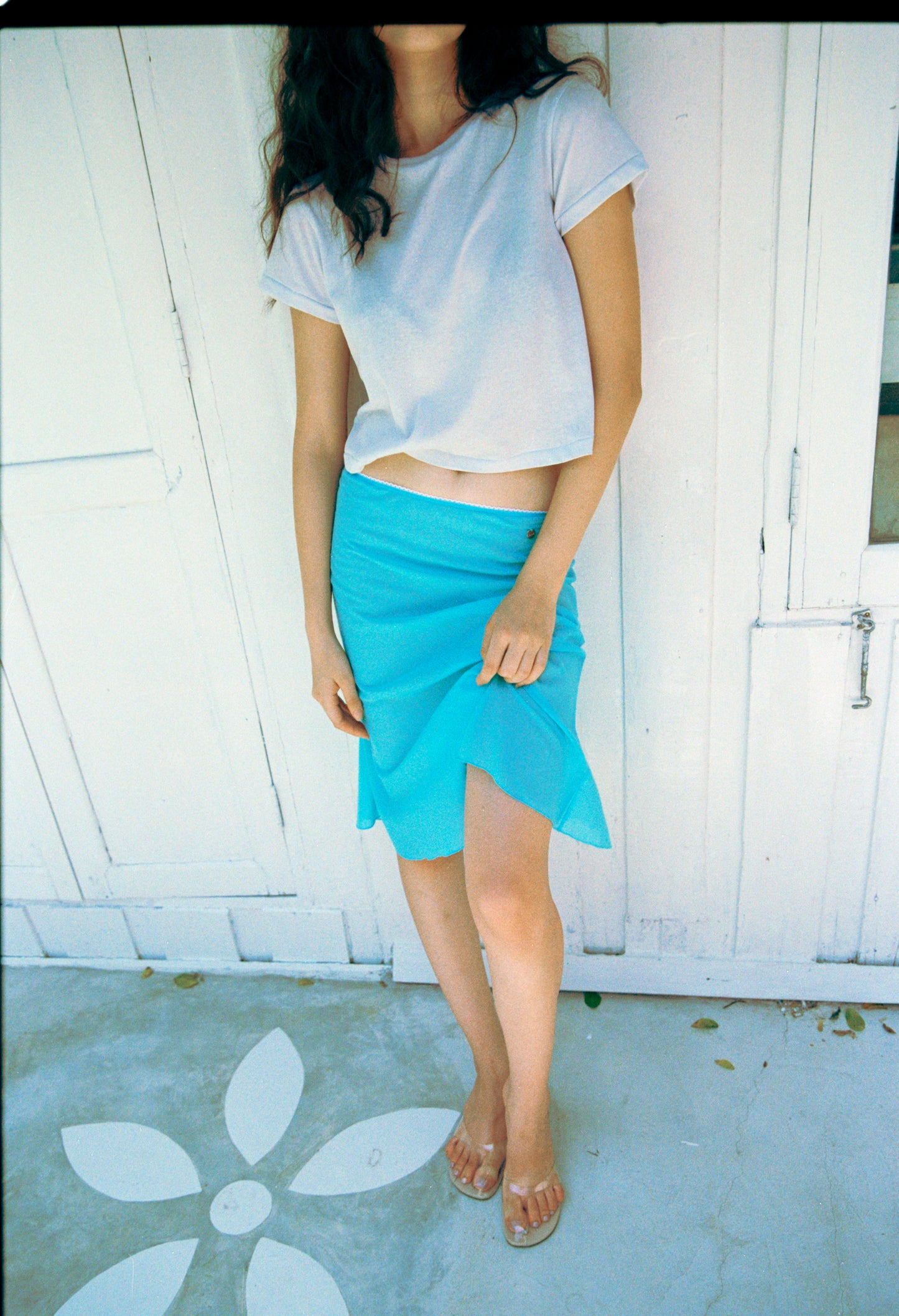 BOXY TEE - PASTEL BLUE